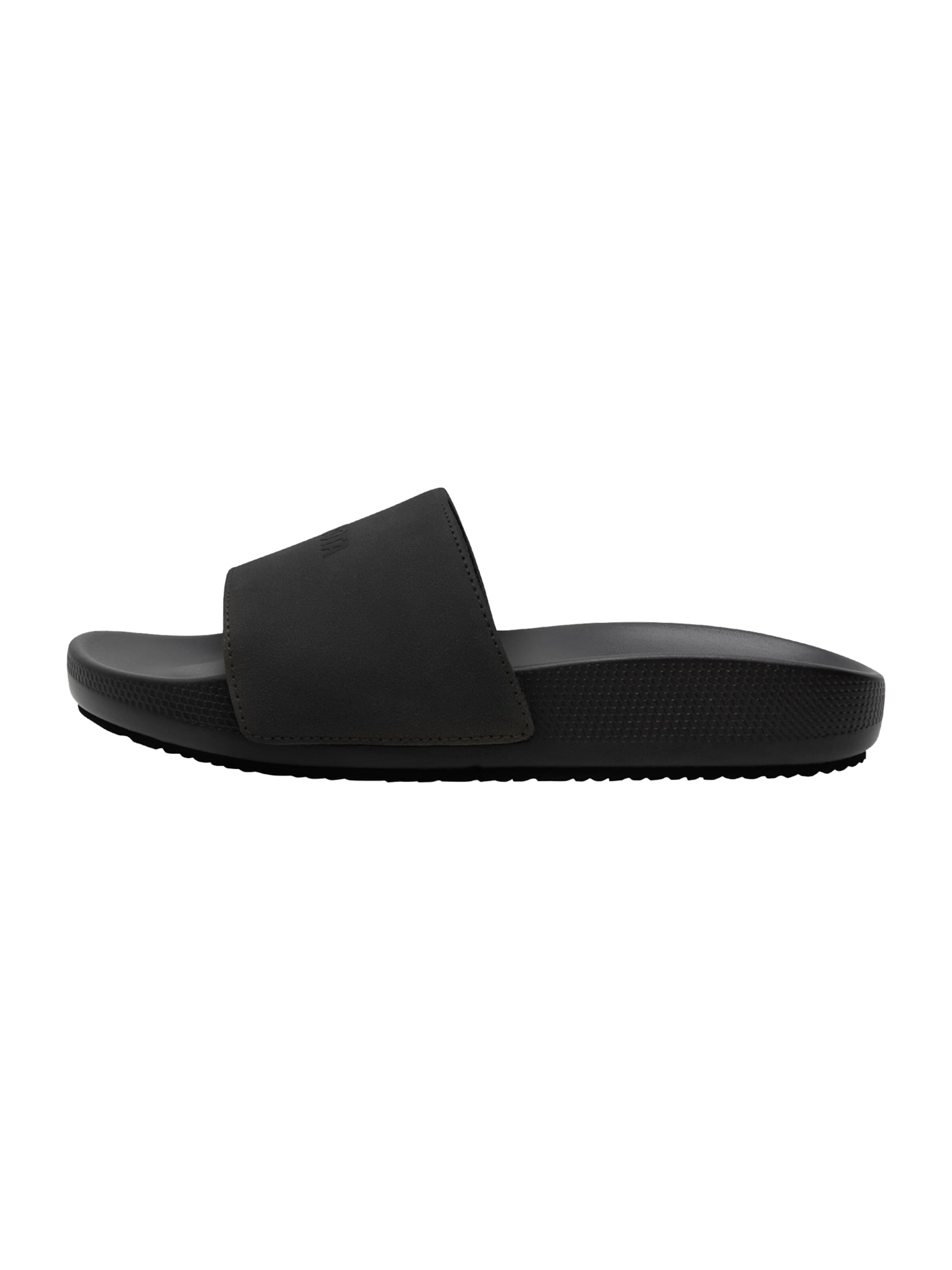 Scarpe da spiaggia / da bagno 'Kubota Men's Slip-On Essence Urban Slides' di Kubota in nero: frontale