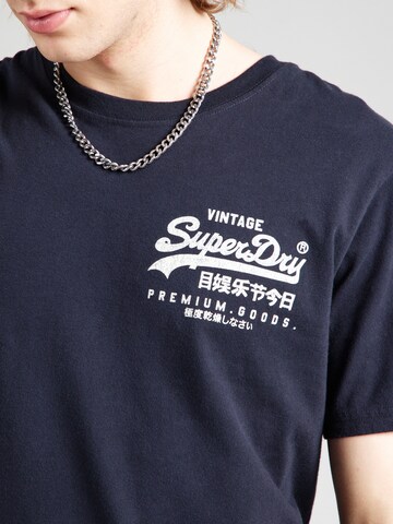 Superdry T-shirt 'Tokyo' i blå