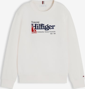 Sweat TOMMY HILFIGER en blanc : devant