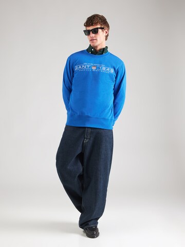 GANT Sweatshirt i blå
