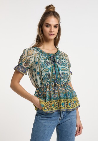 usha FESTIVAL Blouse in Blauw: voorkant