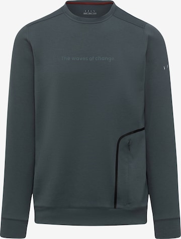 Born Living Yoga Athletic Sweatshirt 'Yangtse' in Blue: front