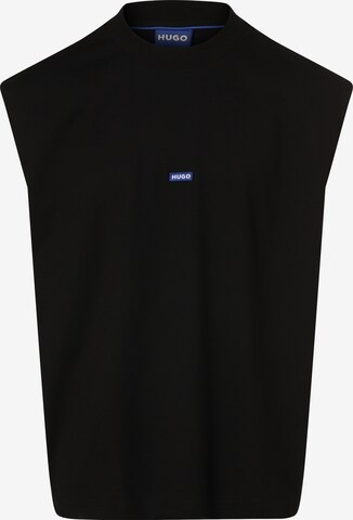 HUGO Shirt 'Navertz' in Zwart: voorkant