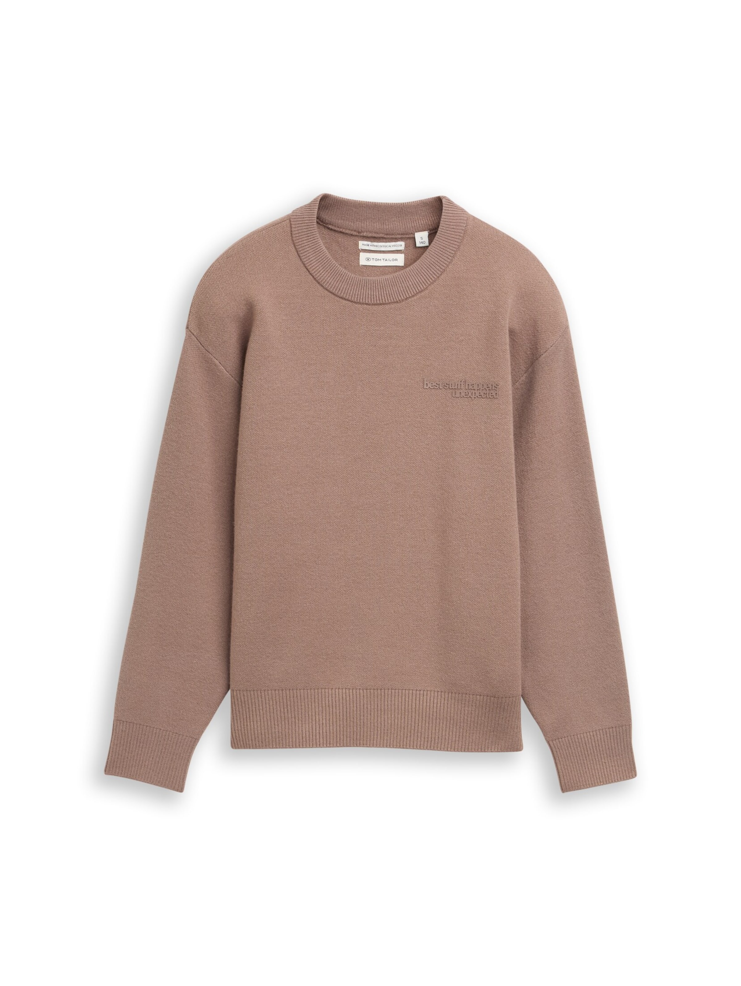 TOM TAILOR Sweater in Brown: front