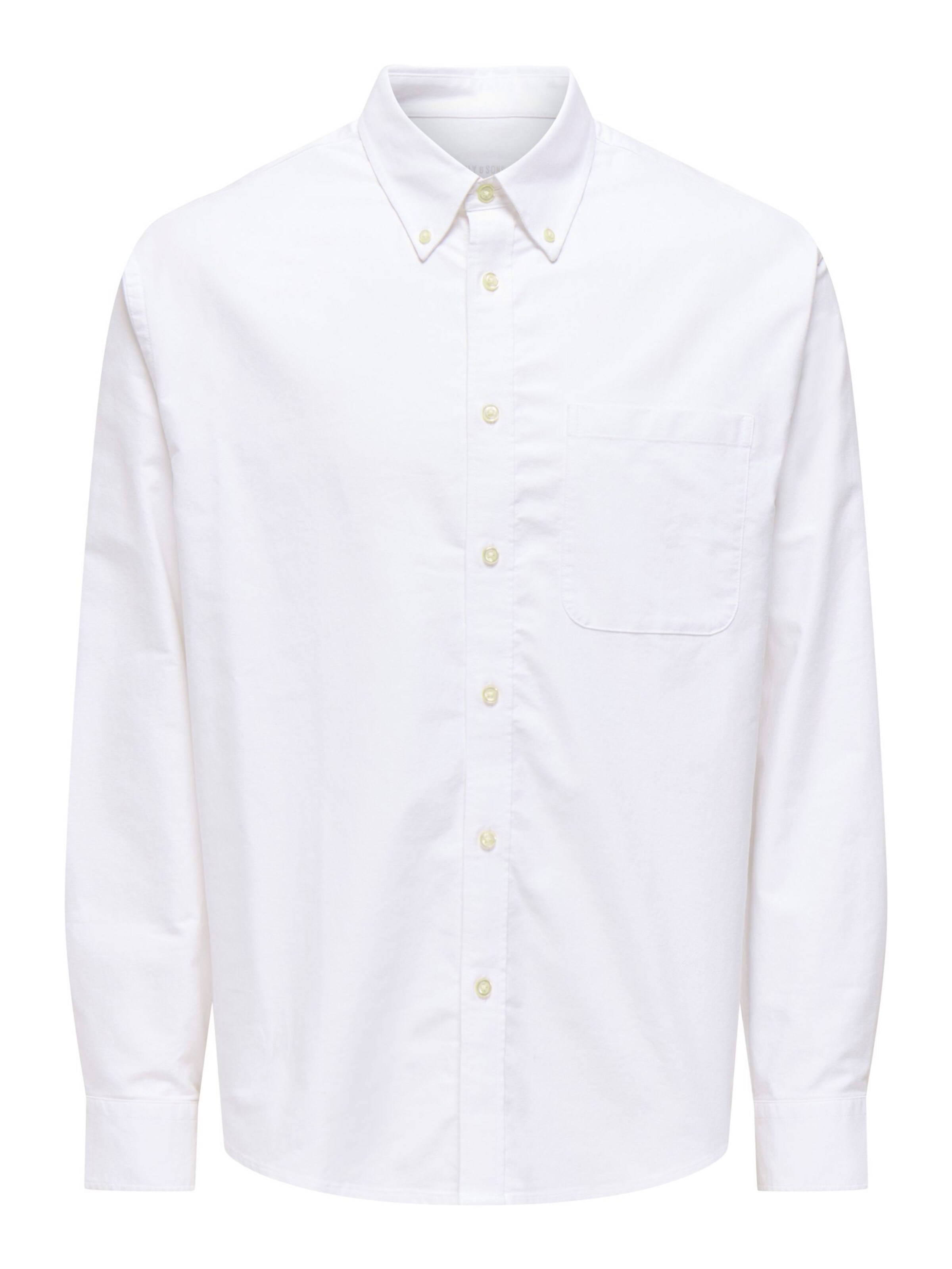 Only & Sons Overhemd 'ONSOxford' in Wit: voorkant