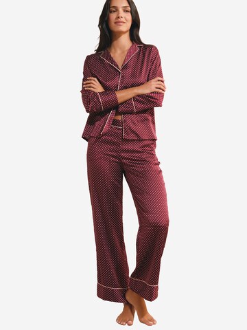 Pantaloncini da pigiama 'Artlight' di ETAM in rosso