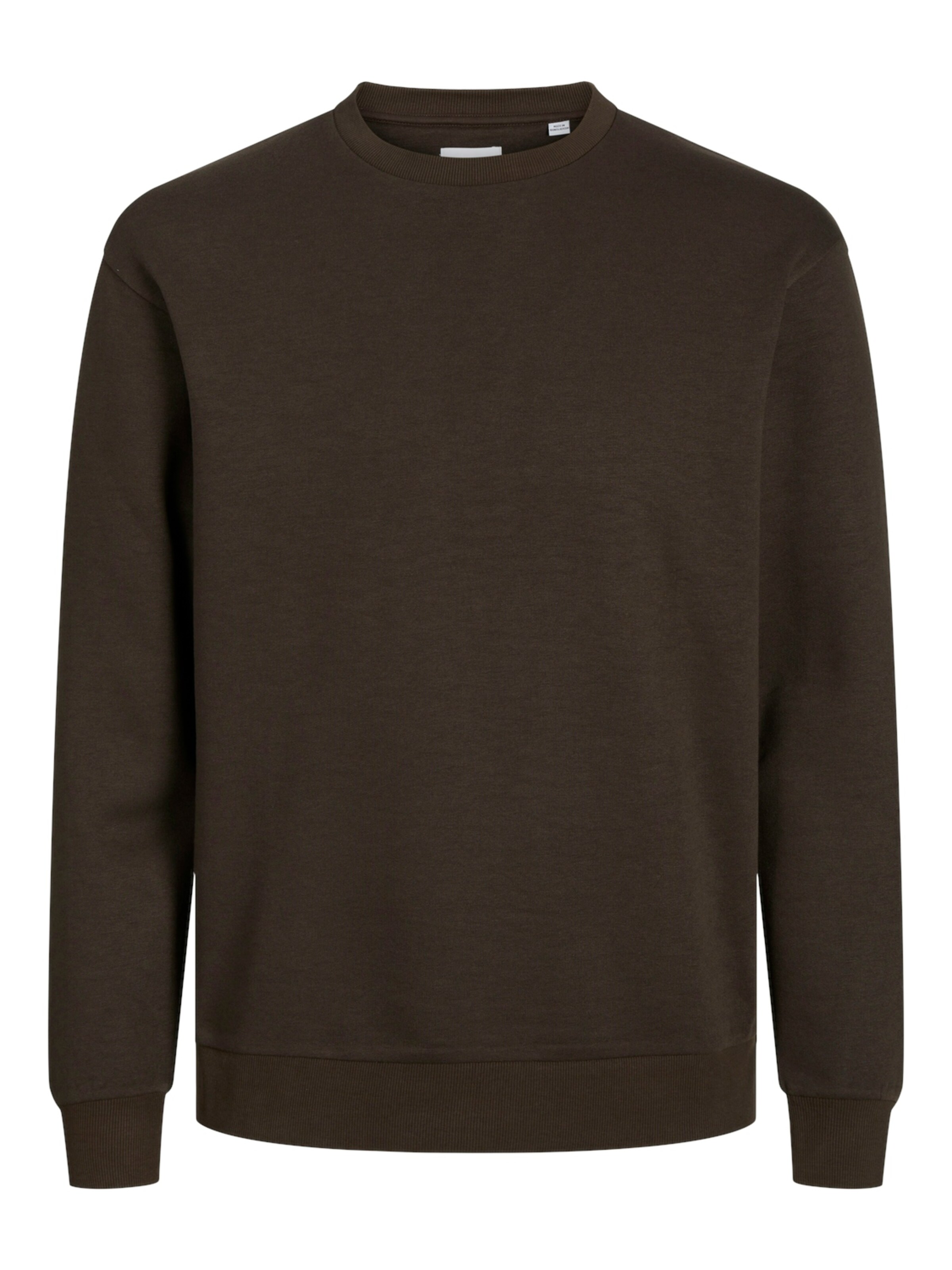 JACK & JONES Sweatshirt 'JJEBradley' in Brown: front