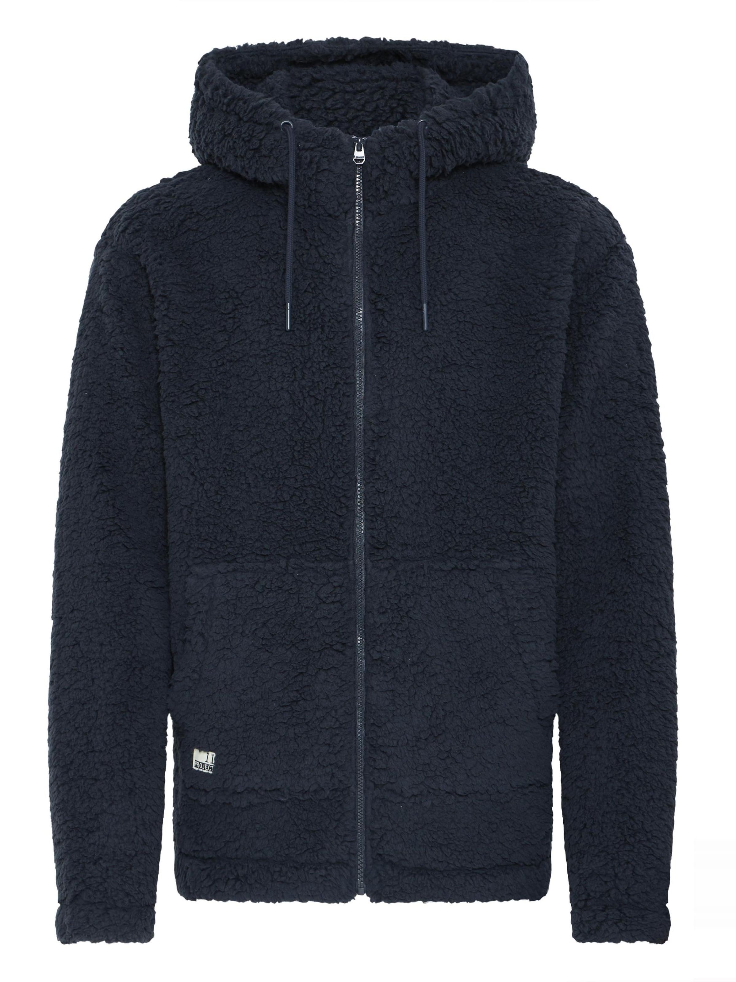 11 Project - Sudadera con cremallera 'Daag' en azul: frente