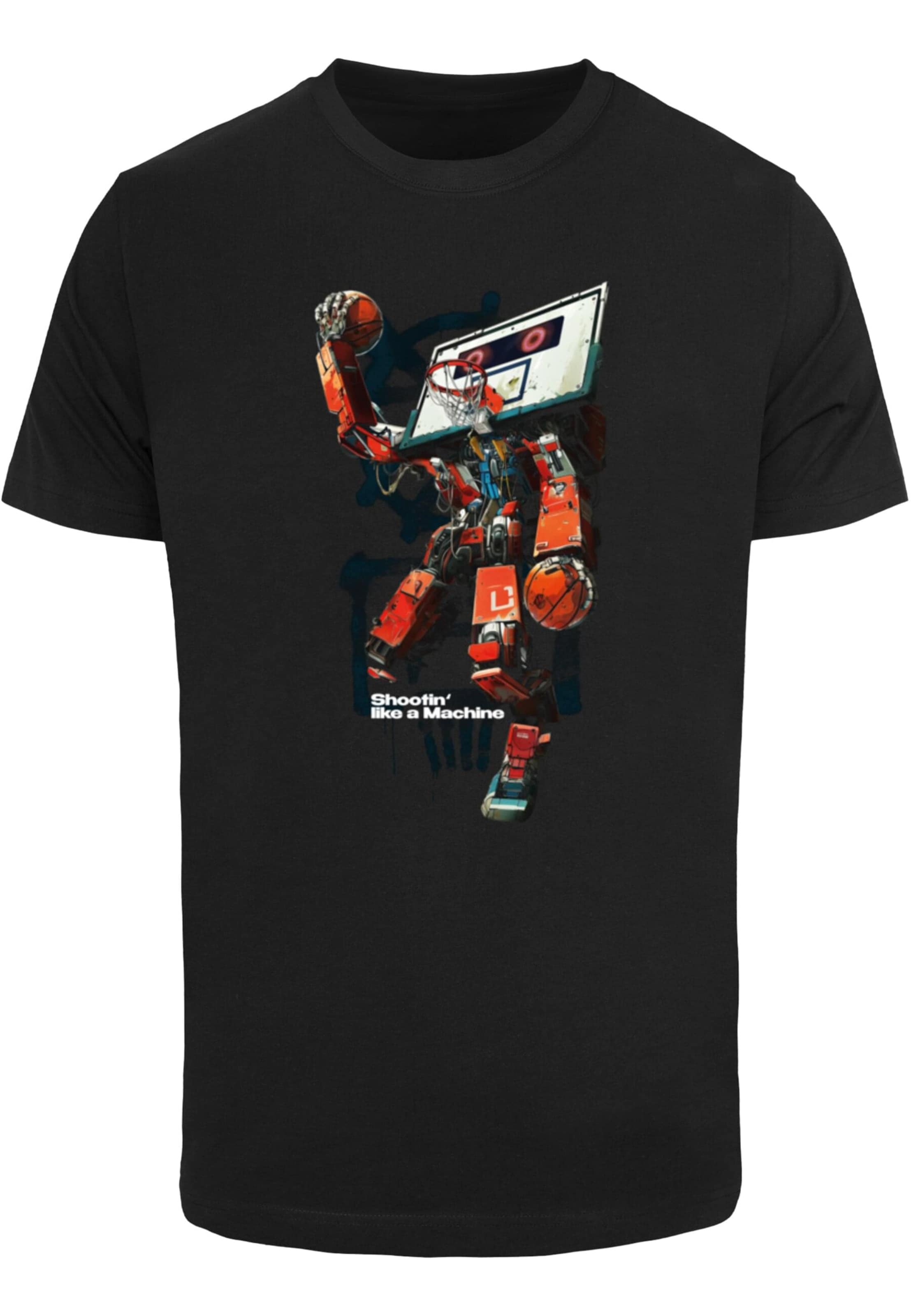 T-Shirt &#x27;Bball Robot&#x27; Mister Tee en noir : devant