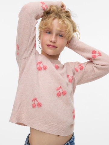 Vero Moda Girl - Pullover 'VMDOFFY' em rosa: frente