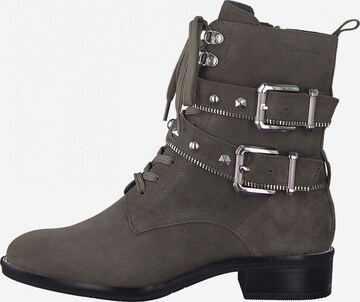 TAMARIS Lace-Up Ankle Boots in Grey