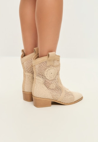CESARE GASPARI Cowboylaarzen in Beige