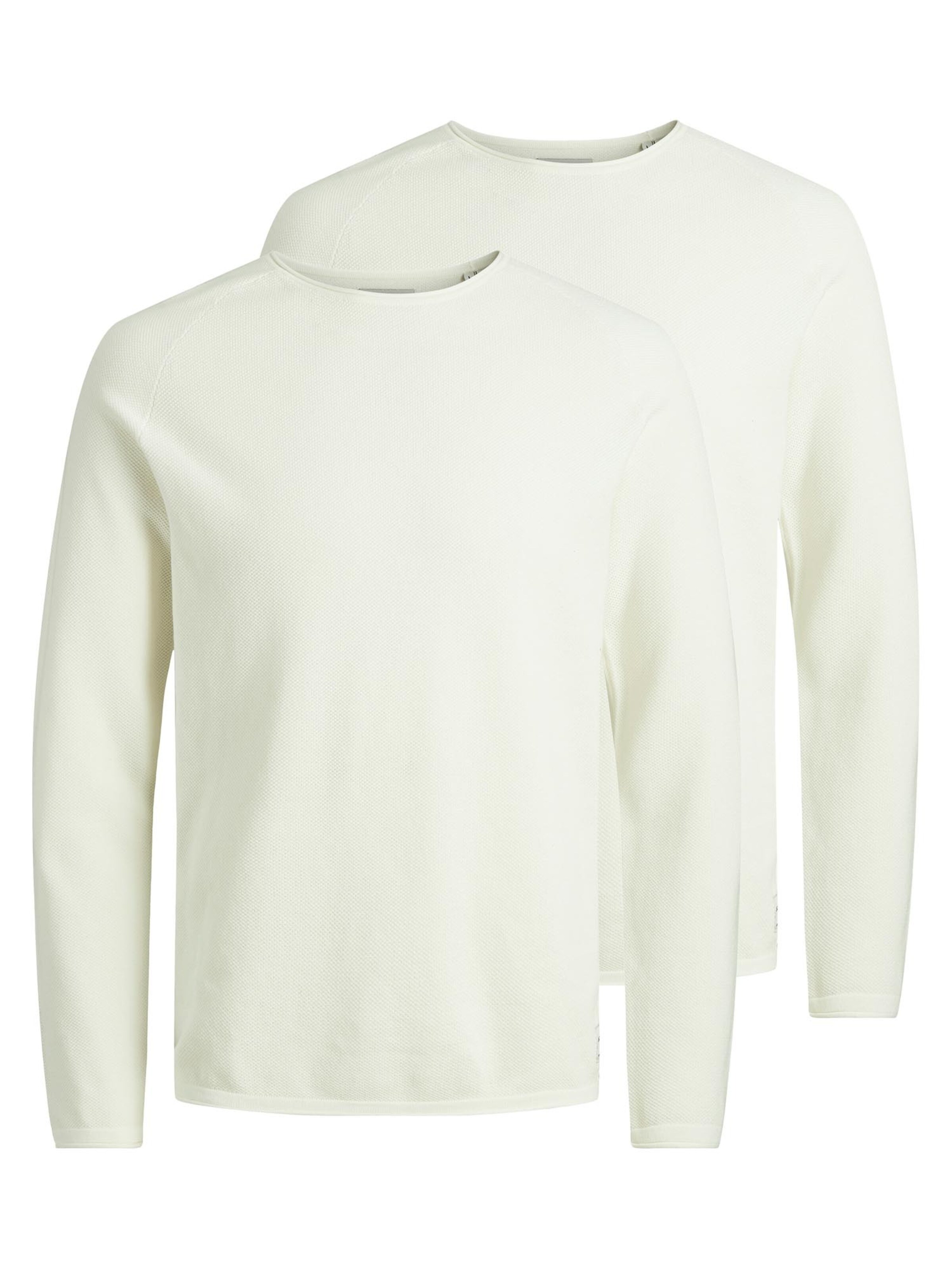 JACK & JONES Sweater 'Hill' in White: front