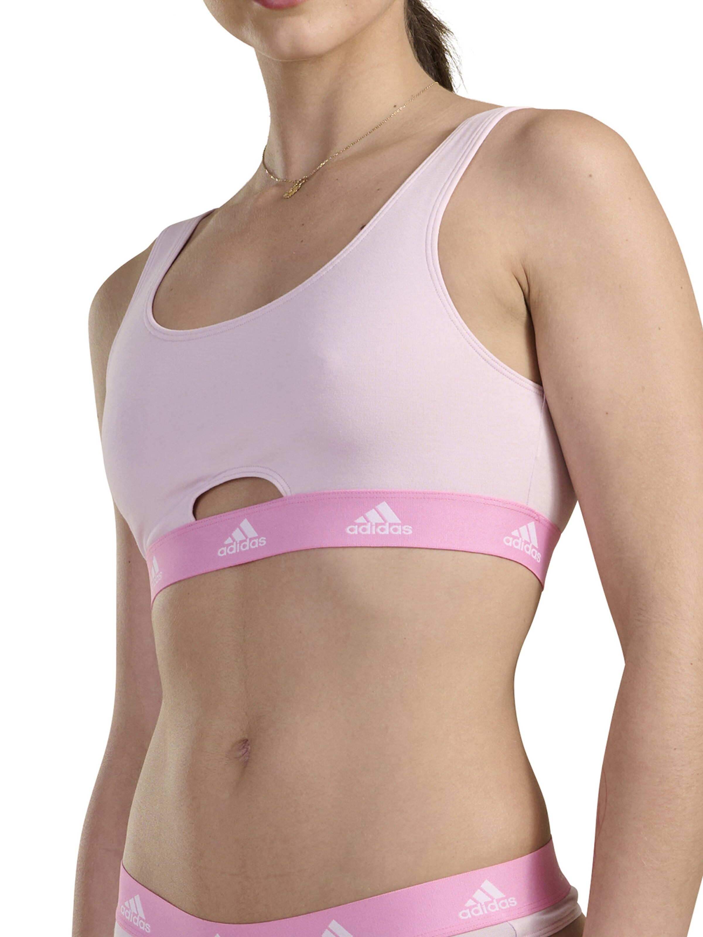 ADIDAS SPORTSWEAR Bustier Sport bh ' SCOOP BRALETTE ' in Roze