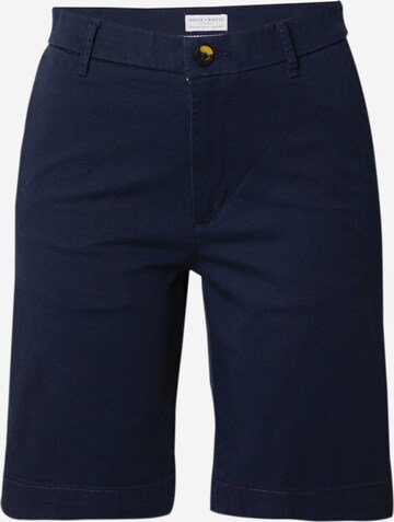 Coupe slim Pantalon chino Lindex en bleu : devant
