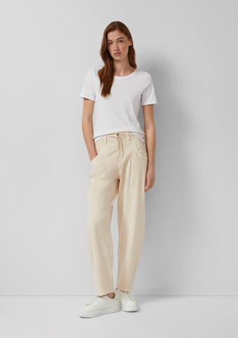 Regular Pantalon s.Oliver en beige : devant