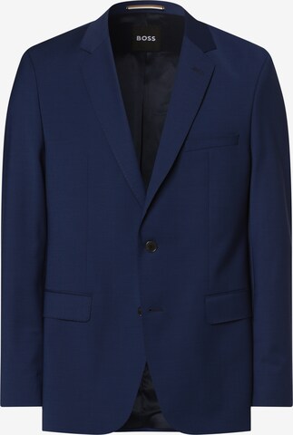 Coupe regular Veste de costume 'Jasper' BOSS en bleu : devant