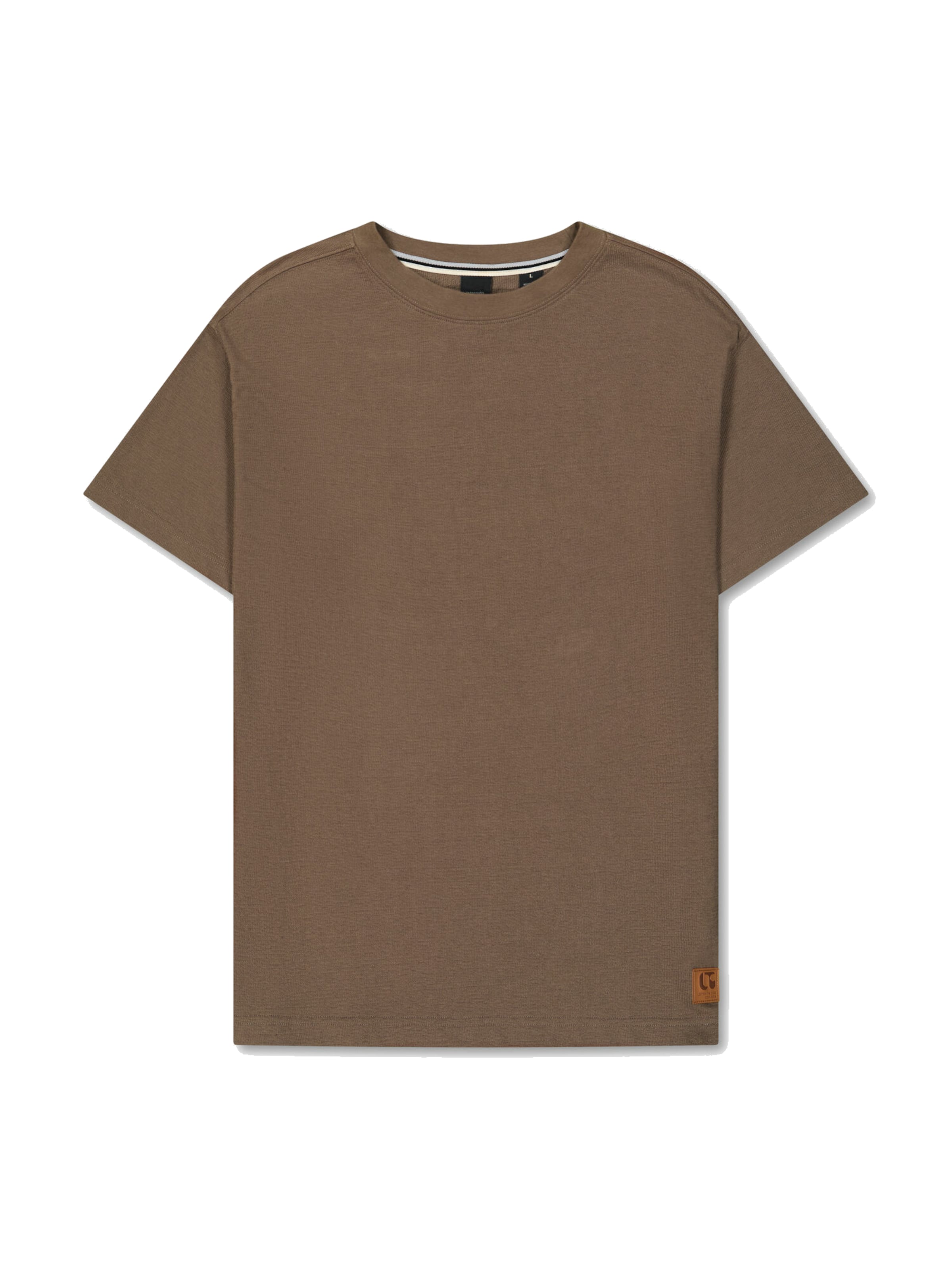 T-Shirt Le Temps Des Cerises en marron : devant