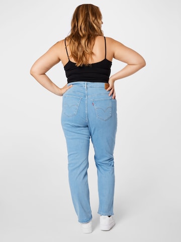 Levi's® Plus Szabványos Farmer '724 PL HR Straight' - kék