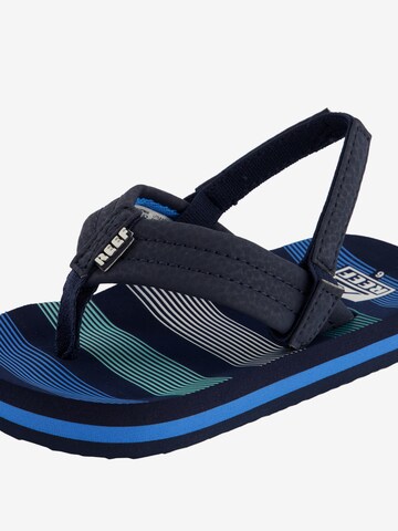 REEF Beach & Pool Shoes 'Little Ahi' in Blue