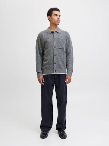 JACK & JONES Knit cardigan '12284704' in Grey