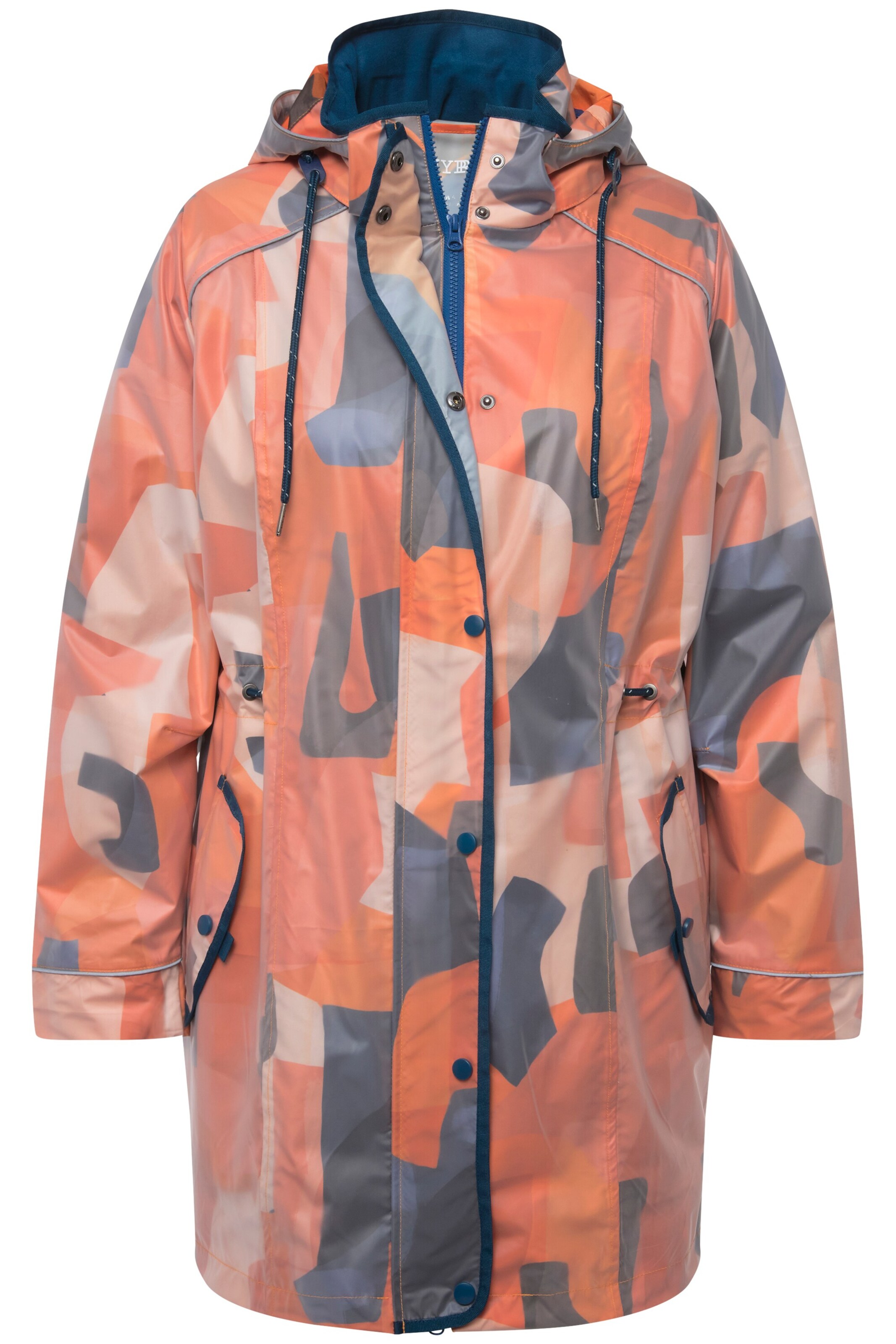 Ulla Popken Performance Jacket in Orange: front