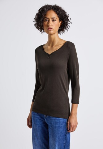 STREET ONE Shirt in Brown: front