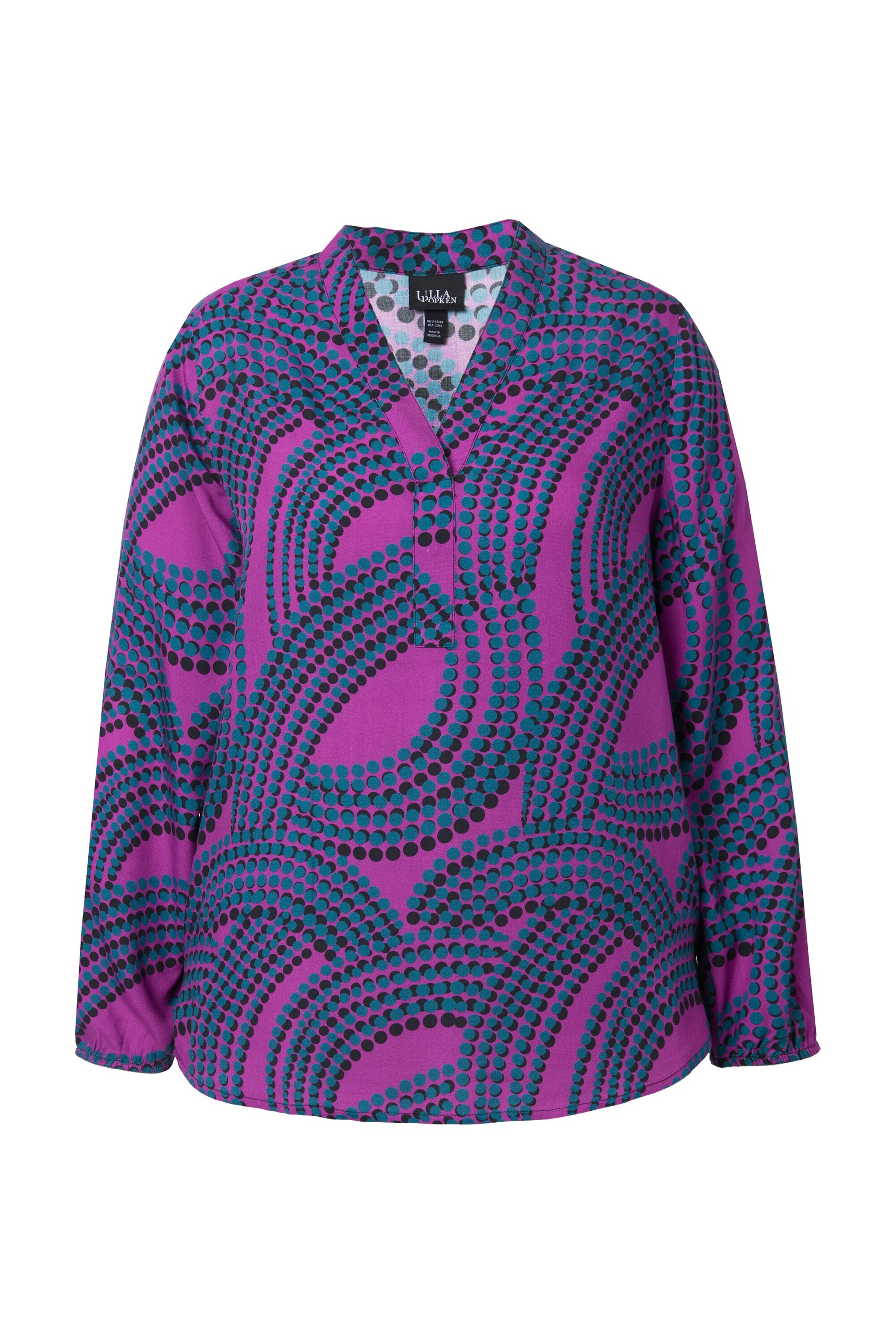 Ulla Popken Tuniek in Lila: voorkant