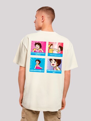 T-Shirt 'Heidi Logo Heroes of Childhood' F4NT4STIC en beige