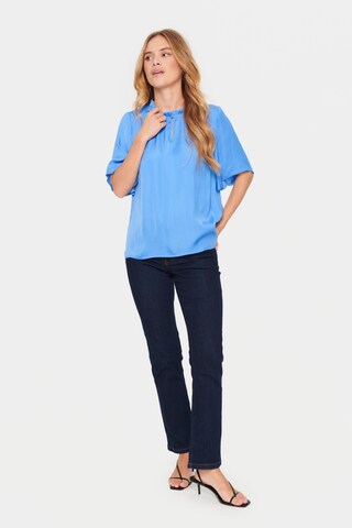 SAINT TROPEZ - Blusa 'Briana' em azul