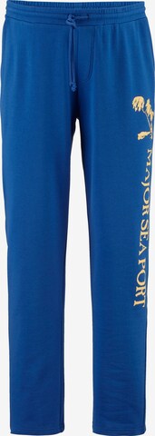 Men Plus Regular Broek in Blauw: voorkant