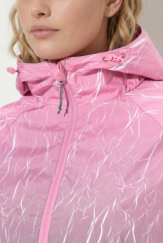 Ulla Popken Weatherproof jacket in Pink