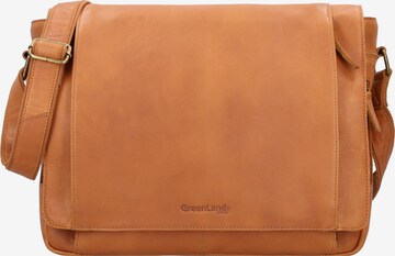 Greenland Nature Crossbody Bag 'Nature' in Brown: front