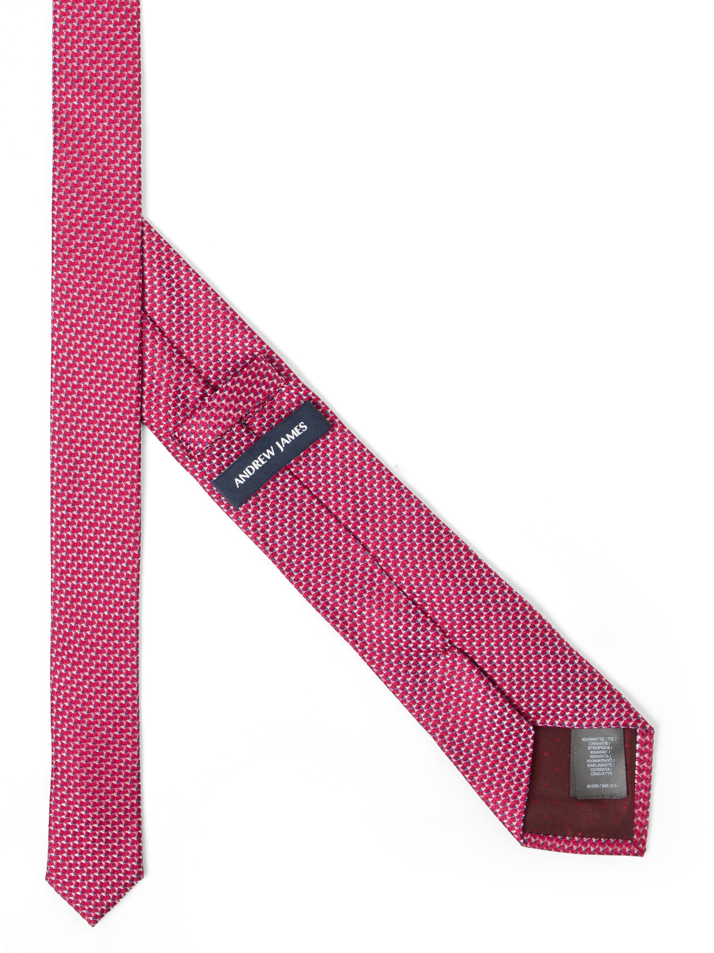 Andrew James Tie in Pink