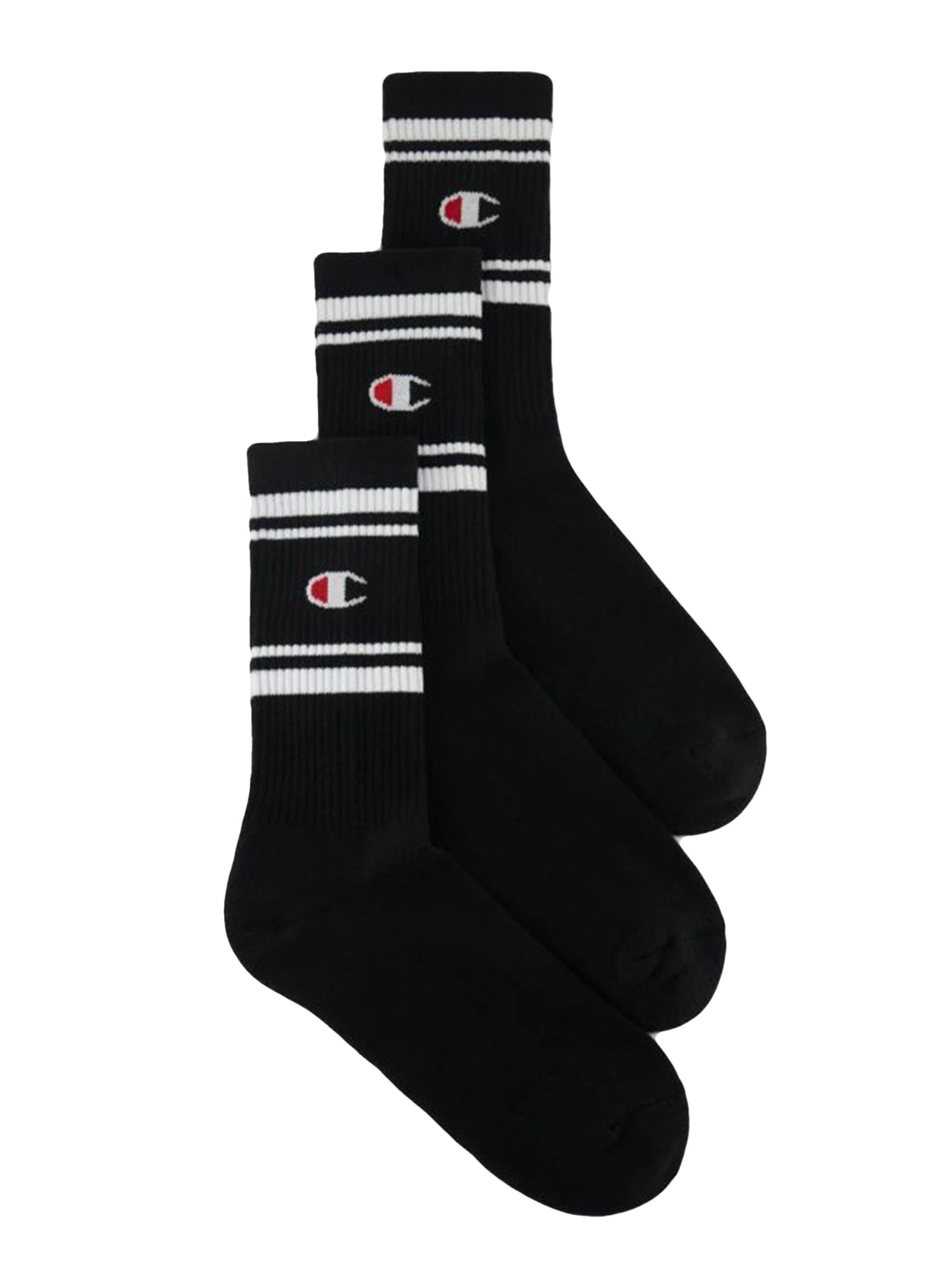 Champion Socks '3PK Crew Socks' in 39-42 in Black, Item view