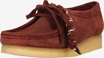 CLARKS Schnürschuhe 'Wallabee' in Rot: Vorderseite