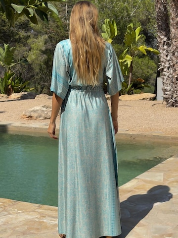 Chic by Lirette Dress 'Kimono Lotus Guna' in Blue