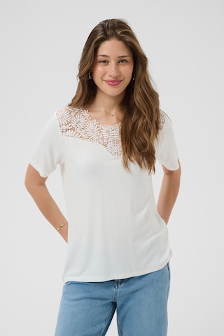 Cream - Blusa 'Connie' em branco: frente
