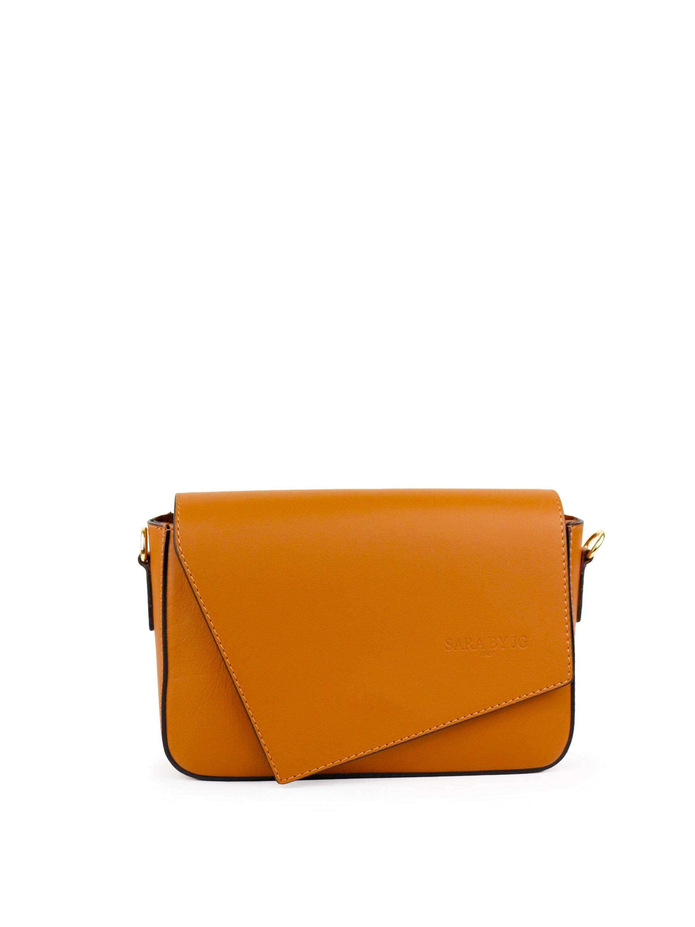 SARA BY JG Skuldertaske 'La Asimmetrica - Made in Italy' i brun: forside
