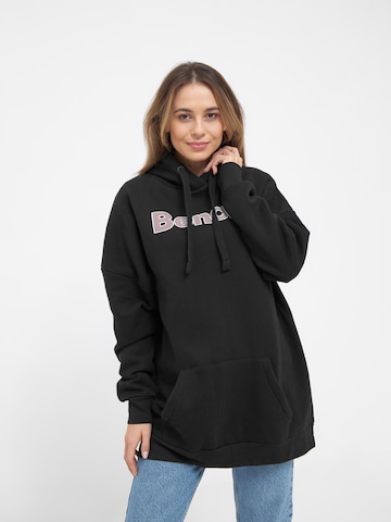 BENCH Sweatshirt 'DAYLA' in Zwart: voorkant