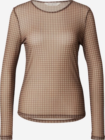 T-shirt 'Janie Illenora' MSCH COPENHAGEN en marron : devant