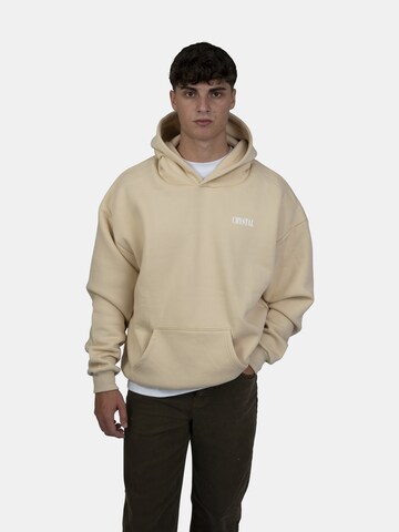 Crystal Paris Sweatshirt 'Face'‌‌‌‌‌‌‌ in Braun