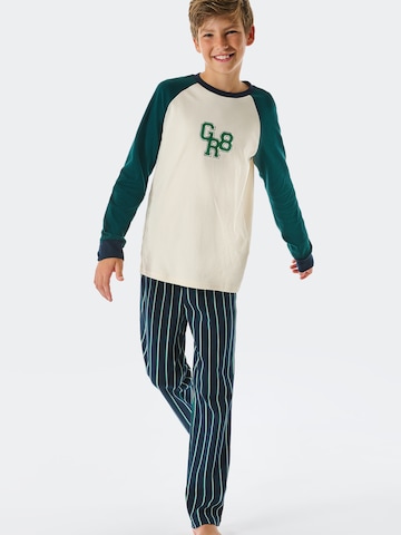 SCHIESSER Nachtkledij ' Teens Nightwear ' in Groen: voorkant