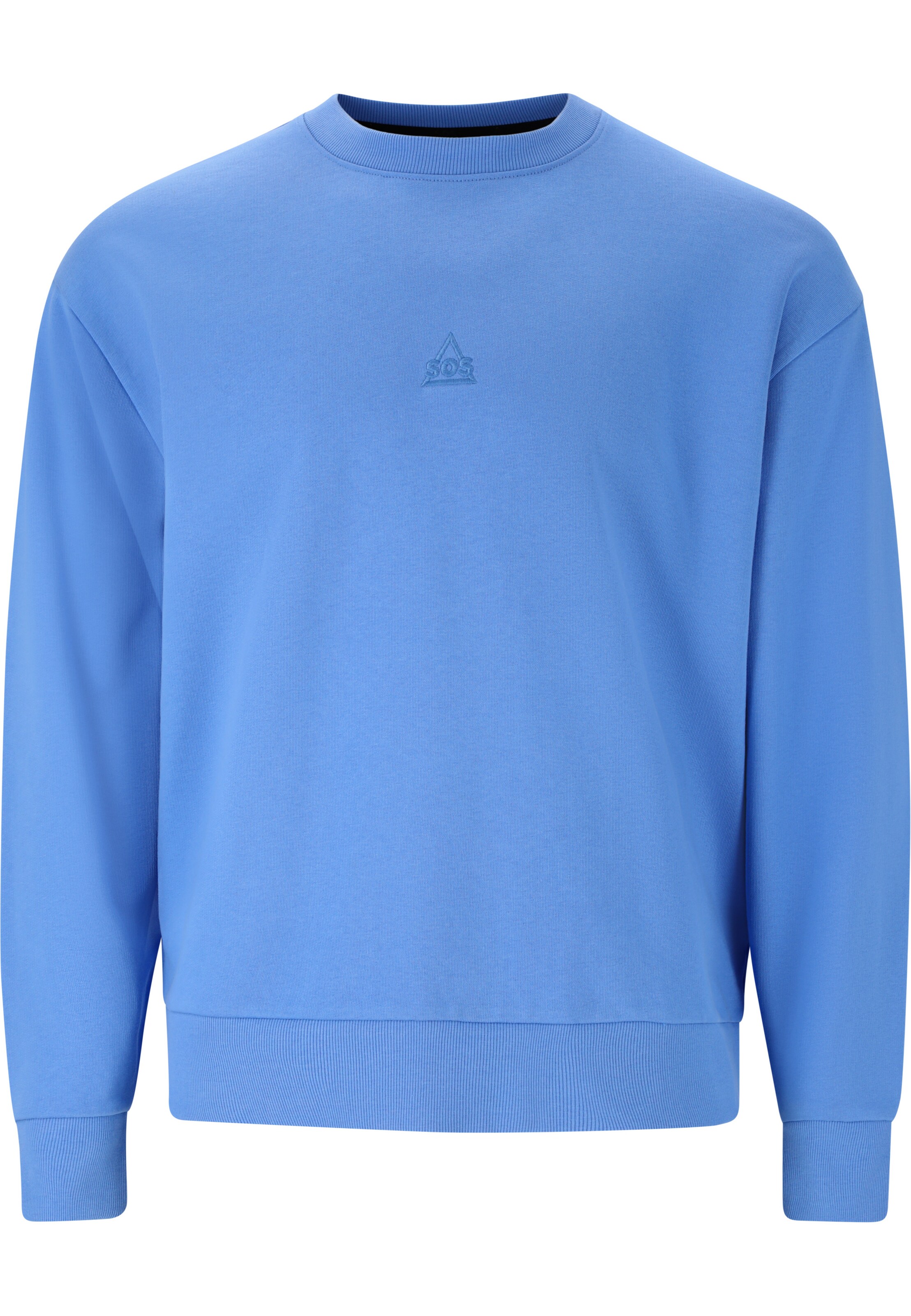 SOS Sweatshirt 'Bovec' in Blauw: voorkant