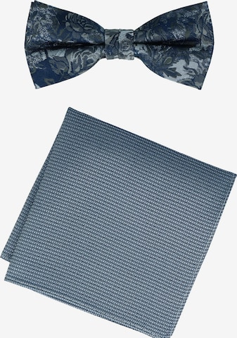 WILLEN Fliege 'Set Floral/ Uni' in Blau: Vorderseite