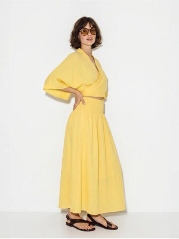 Bianco Lucci Domácí oblečení 'Zweiteiliges Set' – žlutá