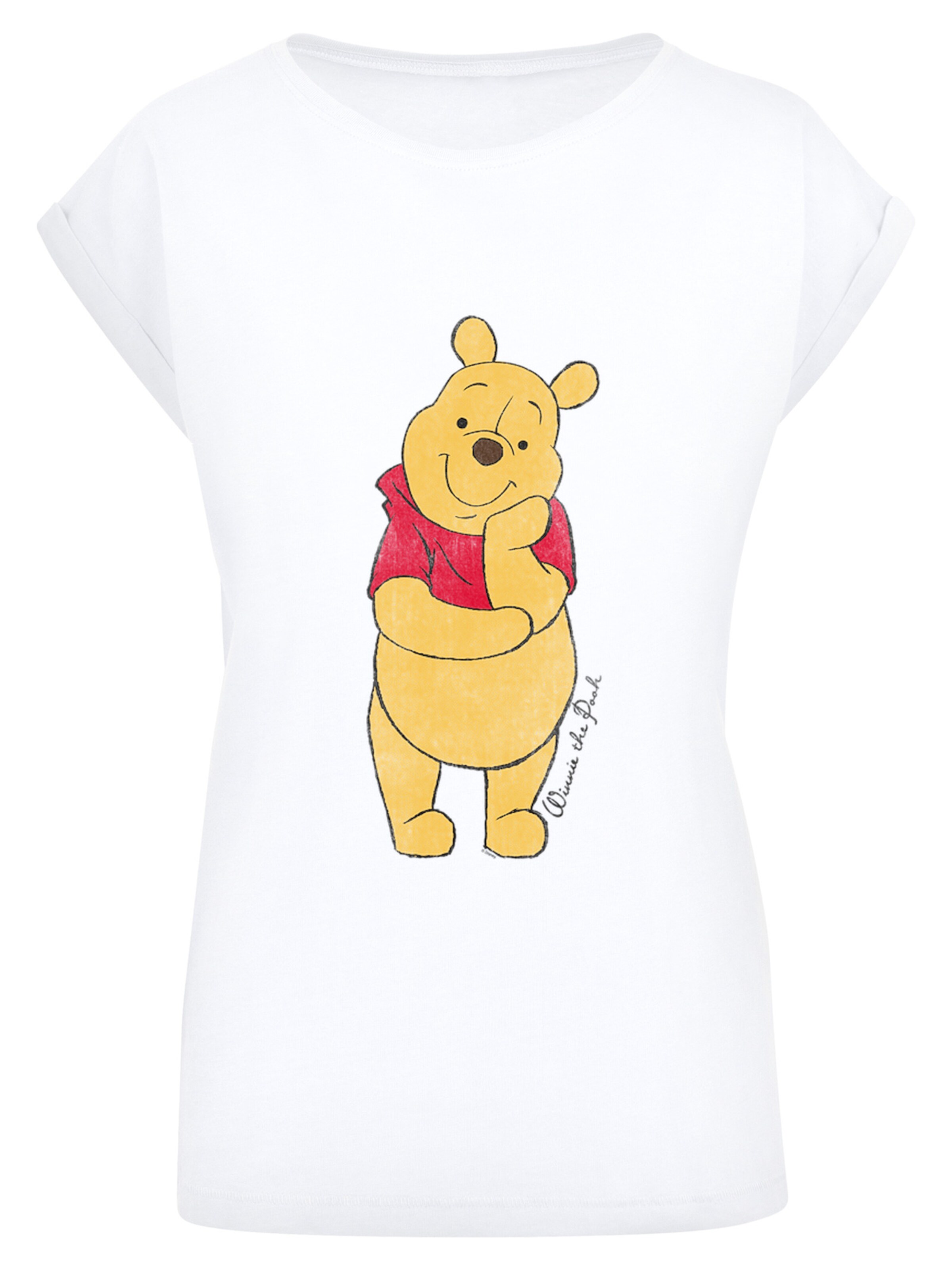 F4NT4STIC Shirt 'Disney Winnie The Pooh Classic' in White: front