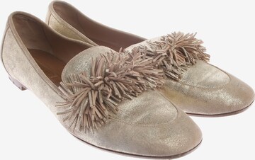 Aquazzura Flats & Loafers in 40,5 in Silver: front
