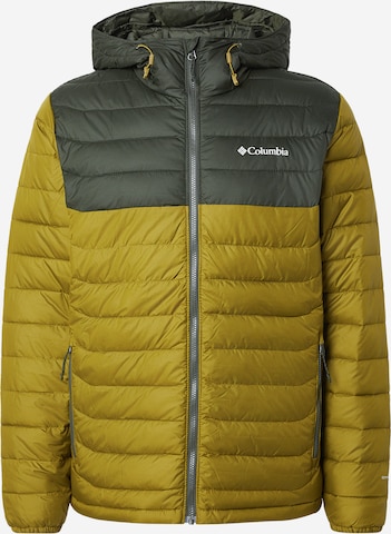 žalia COLUMBIA Laisvalaikio striukė 'Powder Lite II': priekis