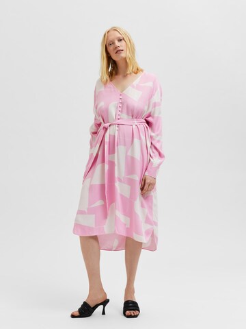 SELECTED FEMME Shirt dress 'Randi' in Pink